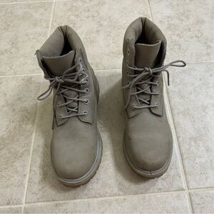 🩶Timberland Gray Lace-Up Women's Boots